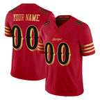 Kooe Custom SF.49ers Red Rivalries Vapor Limited Home Game Any Name & Numbers Stitched Jerseys