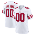 Kooe Custom SF.49ers White Game Player Stitched Jerseys