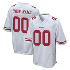 Kooe Custom SF.49ers White Home Game Any Name & Numbers Stitched Jerseys