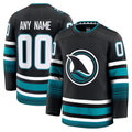 Kooe Custom S.Jose Sharks Black Alternate Premium Jerseys