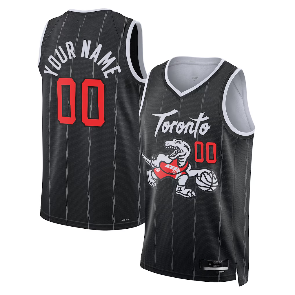 Kooe Custom T.Raptors Black 2025-26 City Edition Swingman Jerseys
