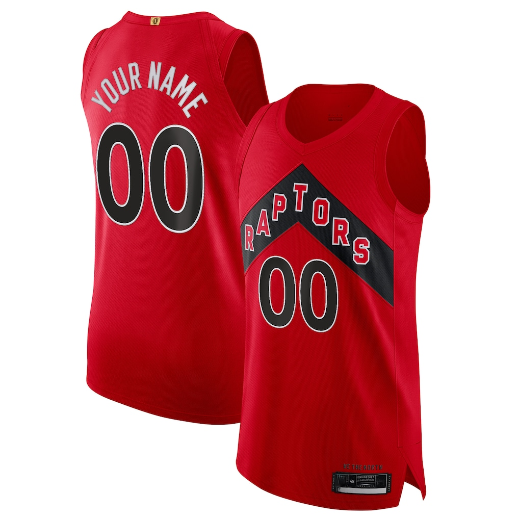 Kooe Custom T.Raptors Red 2020-21 Authentic Jerseys - Icon Edition