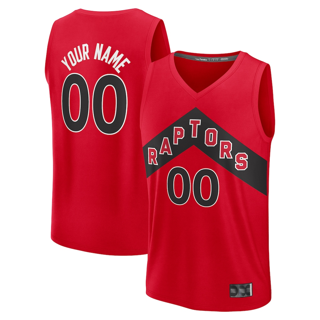 Kooe Custom T.Raptors Red Fast Break Jerseys - Icon Edition