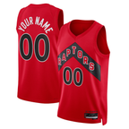 Kooe Custom T.Raptors Red Swingman Jerseys - Icon Edition
