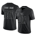 Kooe Custom T.Titans Black Limited Reflective Home Game Any Name & Numbers Stitched Jerseys