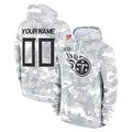 Kooe Custom T.Titans Camo Arctic Salute to Service Pullover Hoodies Home Game Any Name & Numbers Stitched Jerseys