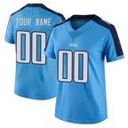 Kooe Custom T.Titans Light Blue Limited Color Rush Home Game Any Name & Numbers Stitched Jerseys