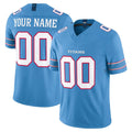 Kooe Custom T.Titans Light Blue Team Vapor F.U.S.E. Limited Home Game Any Name & Numbers Stitched Jerseys