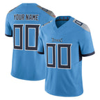 Kooe Custom T.Titans Light Blue Vapor F.U.S.E. Limited Home Game Any Name & Numbers Stitched Jerseys