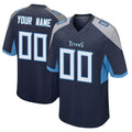 Kooe Custom T.Titans Navy Home Game Any Name & Numbers Stitched Jerseys
