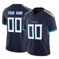 Kooe Custom T.Titans Navy Limited Vapor F.U.S.E. Home Game Any Name & Numbers Stitched Jerseys