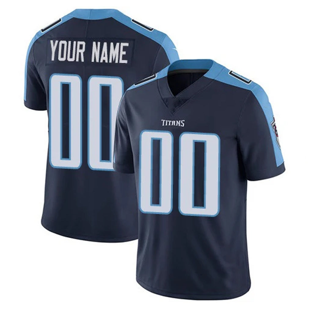 Kooe Custom T.Titans Navy Limited Vapor Home Game Any Name & Numbers Stitched Jerseys
