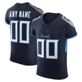 Kooe Custom T.Titans Navy Vapor F.U.S.E. Elite Stitched Jerseys
