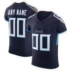 Kooe Custom T.Titans Navy Vapor F.U.S.E. Elite Stitched Jerseys
