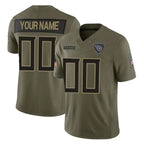 Kooe Custom T.Titans Olive Limited 2025 Salute to Service Home Game Any Name & Numbers Stitched Jerseys