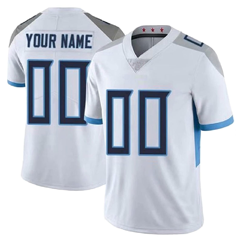 Kooe Custom T.Titans White 2025 Vapor Limited Home Game Any Name & Numbers Stitched Jerseys