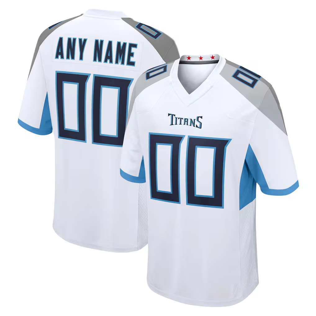Kooe Custom T.Titans White Game Stitched Jerseys
