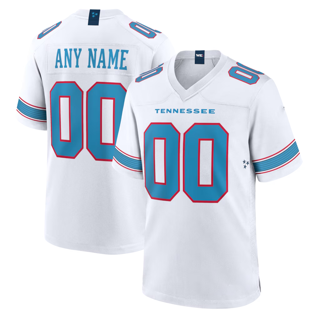 Kooe Custom T.Titans White Game Stitched Jerseys