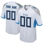 Kooe Custom T.Titans White Home Game Any Name & Numbers Stitched Jerseys