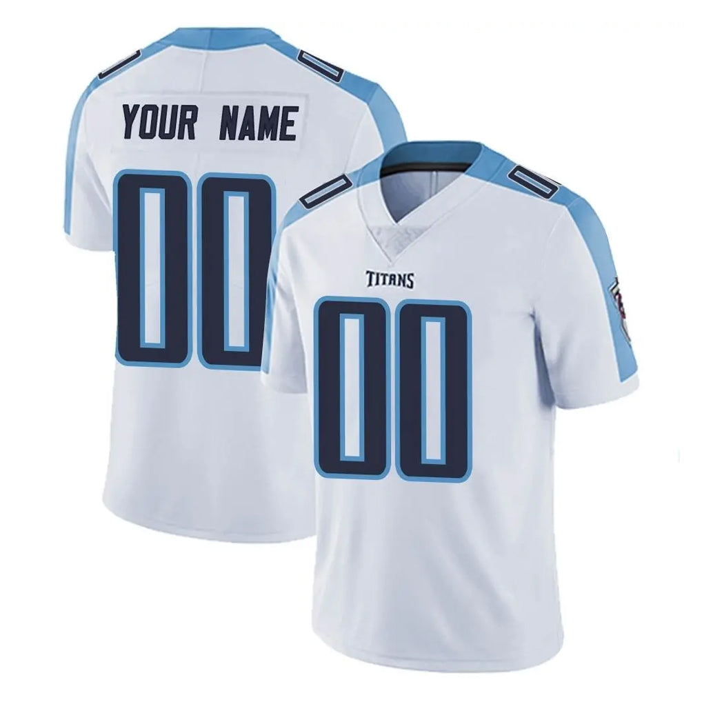 Kooe Custom T.Titans White Limited Vapor Untouchable Home Game Any Name & Numbers Stitched Jerseys