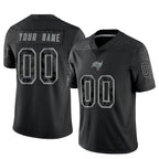 Kooe Custom TB.Buccaneers Black RFLCTV Limited Stitched Jerseys