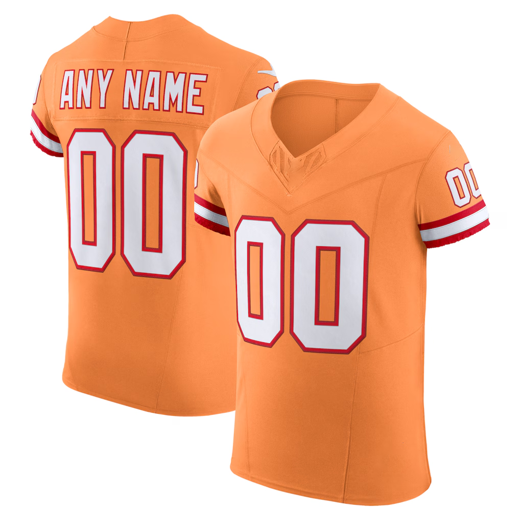 Kooe Custom TB.Buccaneers Orange Vapor F.U.S.E. Elite Stitched Jerseys