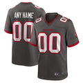 Kooe Custom TB.Buccaneers Pewter Home Game Stitched Jerseys