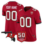 Kooe Custom TB.Buccaneers Red Limited 2026 Season Vapor F.U.S.E. Home Game Any Name & Numbers Stitched Jerseys