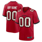 Kooe Custom TB.Buccaneers Red Replica Game Stitched Jerseys