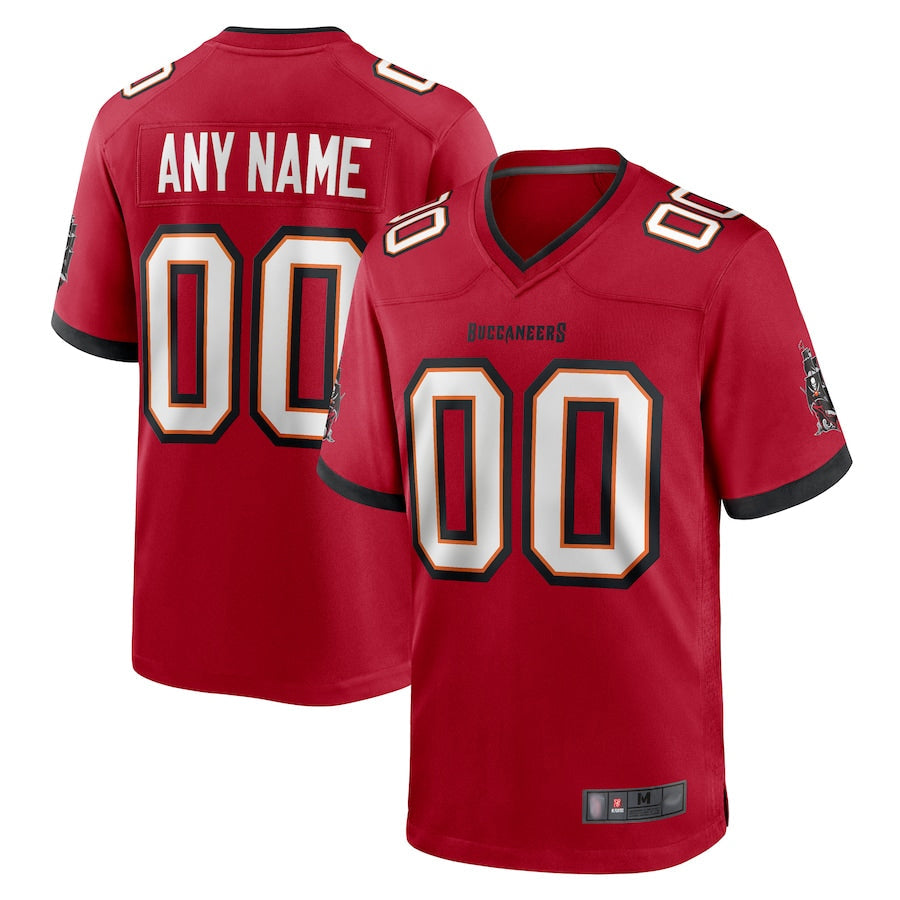 Kooe Custom TB.Buccaneers Red Replica Game Stitched Jerseys