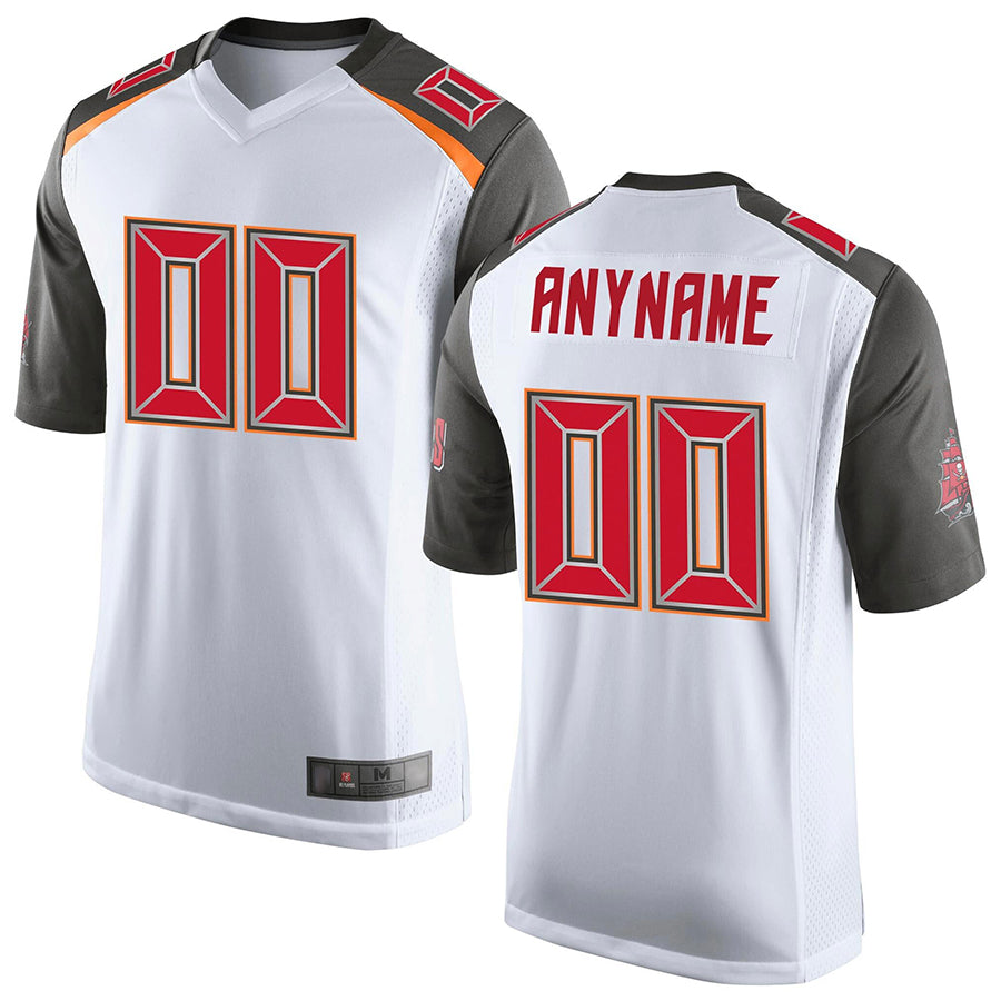 Kooe Custom TB.Buccaneers White Game Stitched Jerseys