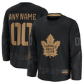 Kooe Custom T.Maple Leafs Black 2024 Military Appreciation Practice Jerseys