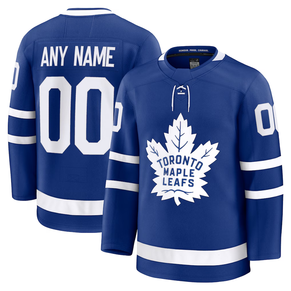 Kooe Custom T.Maple Leafs Blue Home Premium Jerseys