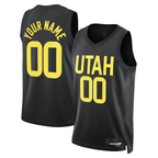 Kooe Custom U.Jazz Black 2022-2023 Swingman Jerseys- Statement Edition