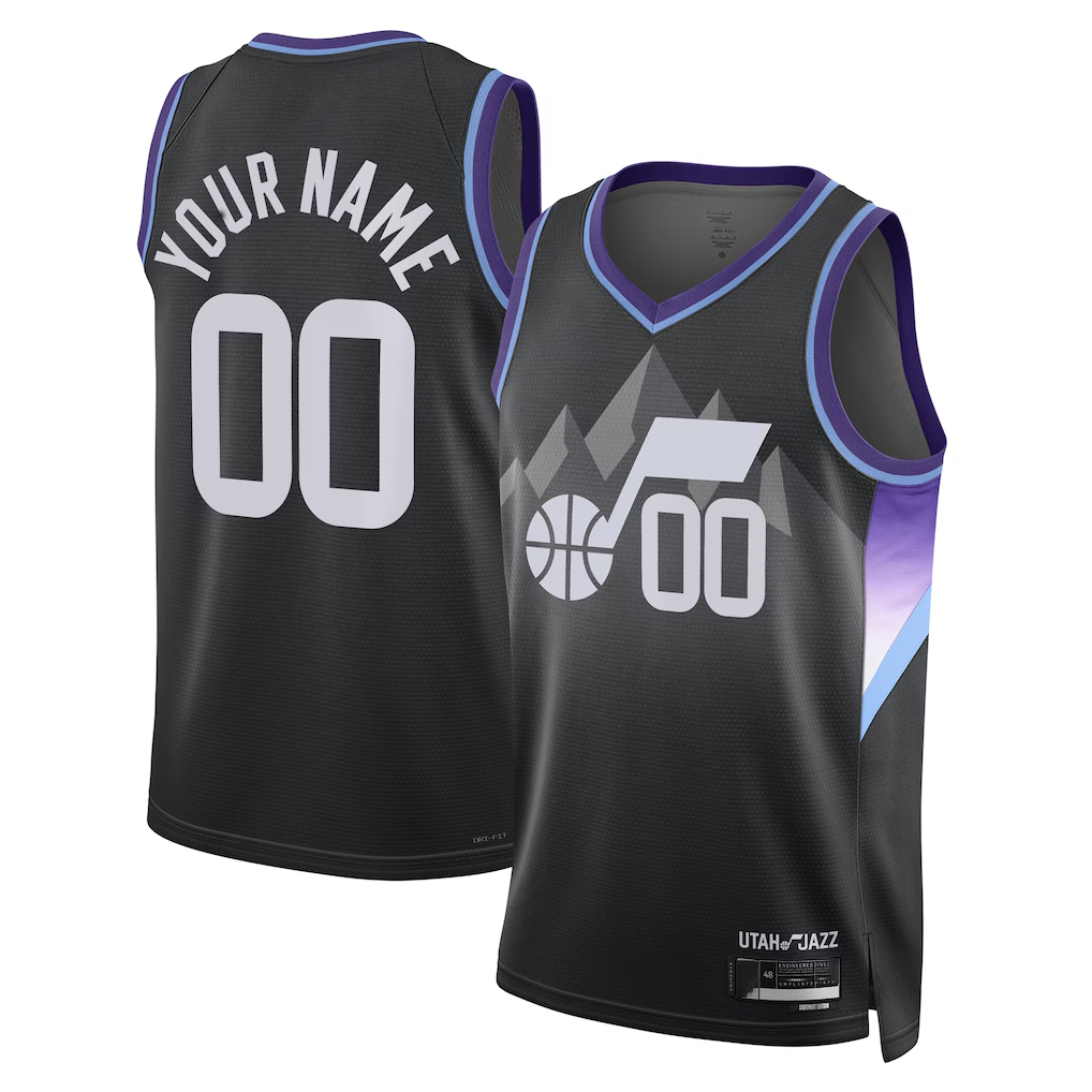 Kooe Custom U.Jazz Black 2025 Swingman Jerseys - Statement Edition