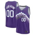Kooe Custom U.Jazz Fanatics Purple Fast Break Replica Custom Jerseys - Icon Edition