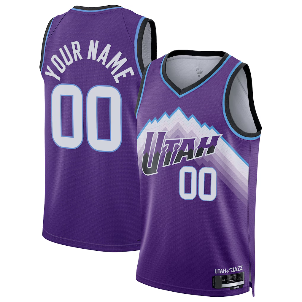 Kooe Custom U.Jazz Purple Swingman Jerseys - Icon Edition