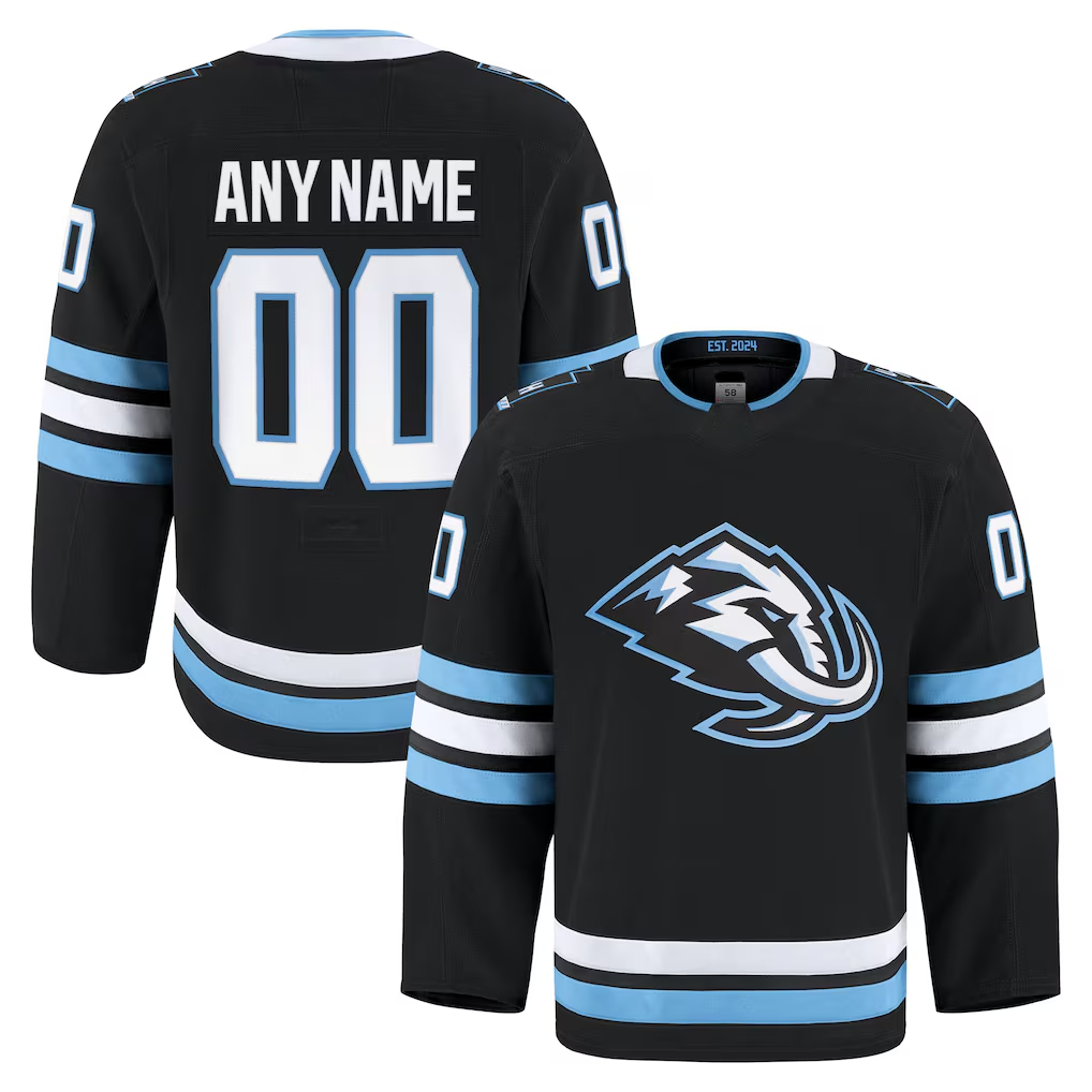 Kooe Custom U.Mammoth Black Home Authentic Pro Jerseys