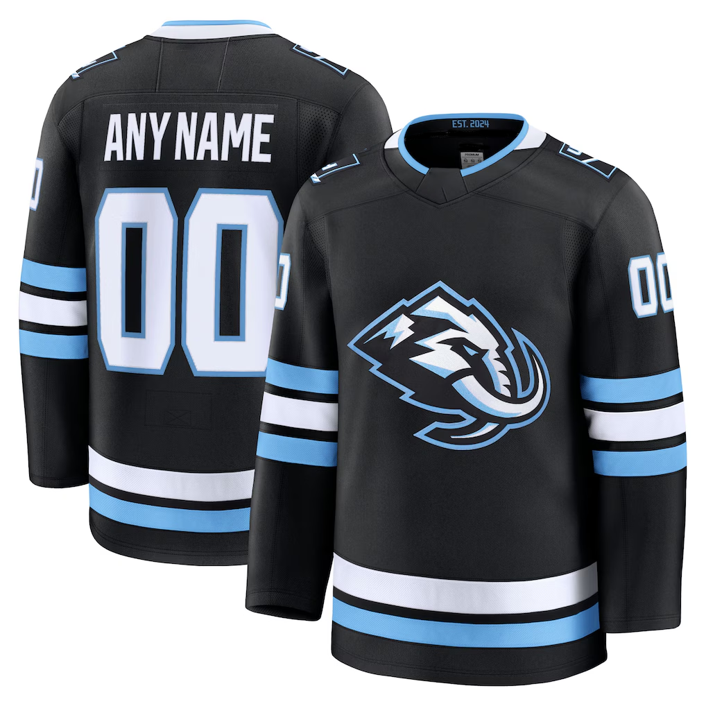 Kooe Custom U.Mammoth Black Home Premium Jerseys