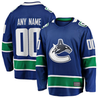 Kooe Custom V.Canucks Blue Home Team Breakaway Jerseys