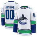 Kooe Custom V.Canucks White Away Premium Jerseys