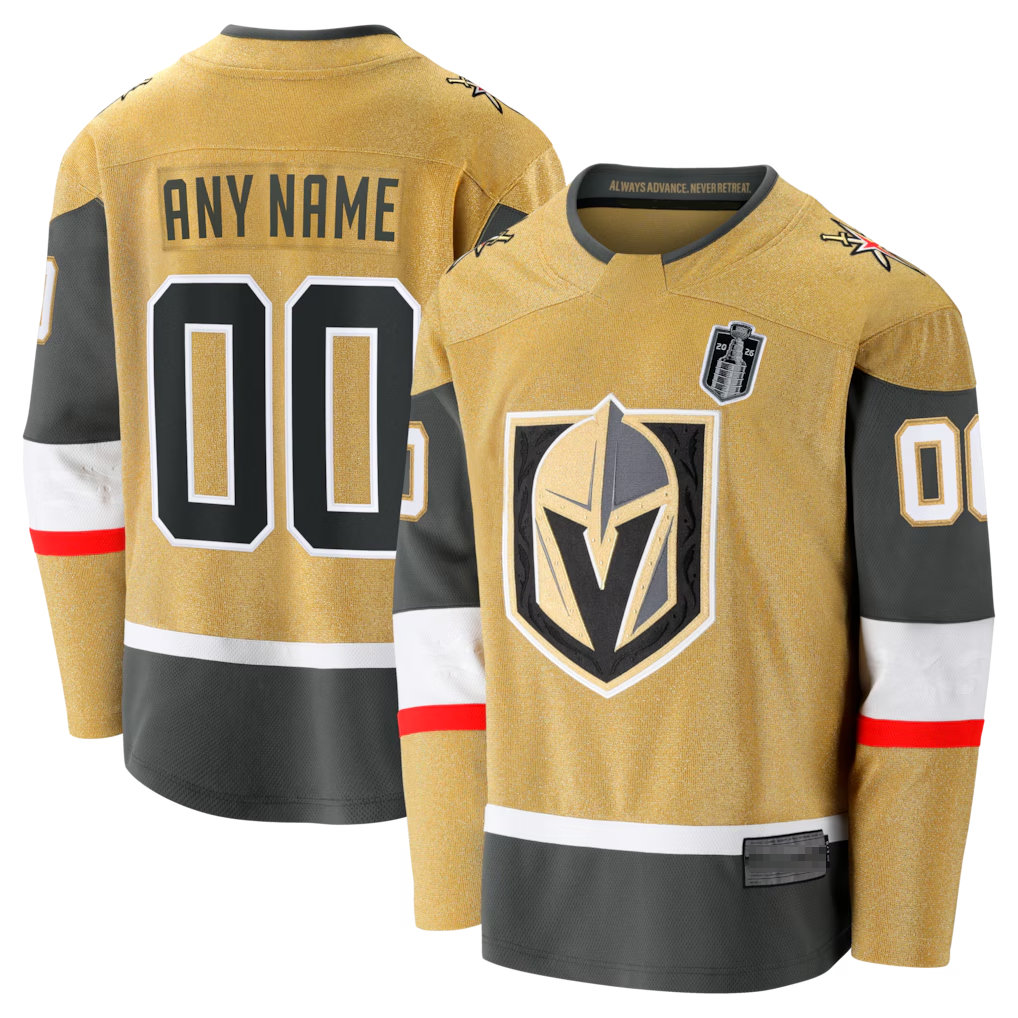 Kooe Custom V.Golden Knights Gold 2026 Stanley Cup Final Breakaway Jerseys