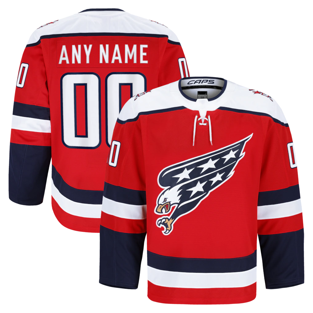 Kooe Custom W.Capitals Red Alternate Authentic Pro Jerseys