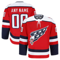 Kooe Custom W.Capitals Red Alternate Authentic Pro Jerseys