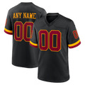 Kooe Custom W.Commanders Black Hail Raiser Alternate Game Stitched Jerseys