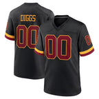 Kooe Custom W.Commanders Black Limited Home Game Any Name & Numbers Stitched Jerseys