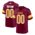 Kooe Custom W.Commanders Burgundy Home Game Any Name & Numbers Stitched Jerseys