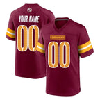 Kooe Custom W.Commanders Burgundy Home Game Any Name & Numbers Stitched Jerseys