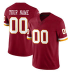 Kooe Custom W.Commanders Burgundy Limited Team Vapor F.U.S.E. Home Game Any Name & Numbers Stitched Jerseys