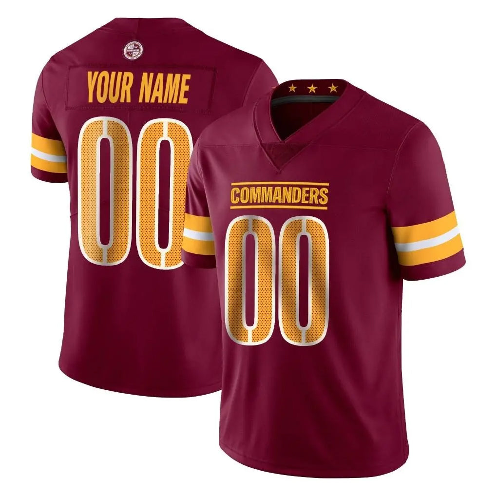 Kooe Custom W.Commanders Burgundy Limited Vapor Home Game Any Name & Numbers Stitched Jerseys